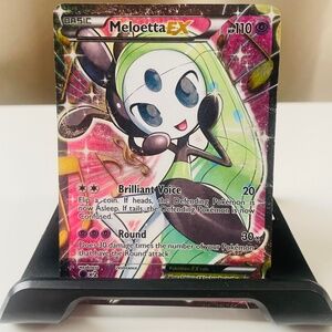 Meloetta EX RC25/RC25 Full Art Holo Pokémon BW Legendary Treasures HP